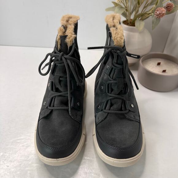 Sorel Explorer Next Joan Waterproof Casual Boots Grill/Fawn/White Women 7 NWOB - Picture 5 of 10